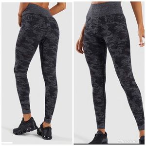 Adapt GYMSHARK Camo Seamless Leggings LG